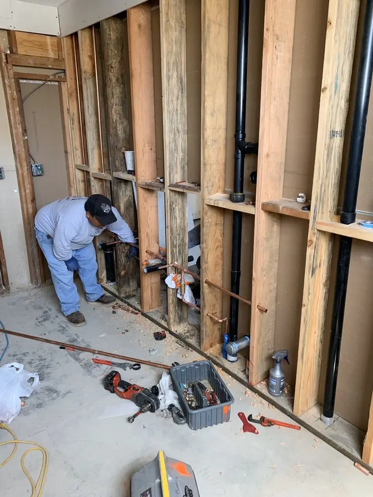 Commercial rough-in plumbing for Water Heater Replacement in Pulaski
